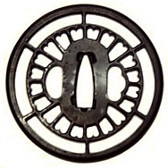 цуба (гарда японского меча) Колесо Судьбы