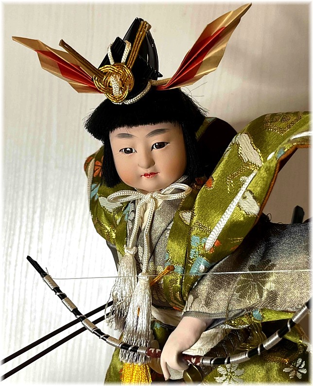 japanese doll od a young samurai warrior lord