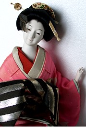 japanese antique geisha  doll 
