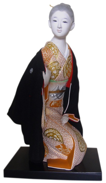 Japanese traditional ckay Hakata figurine