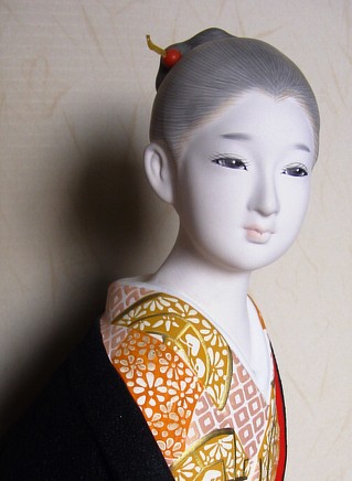 Japanese traditional ckay Hakata figurine. The Black Samurai Online Store