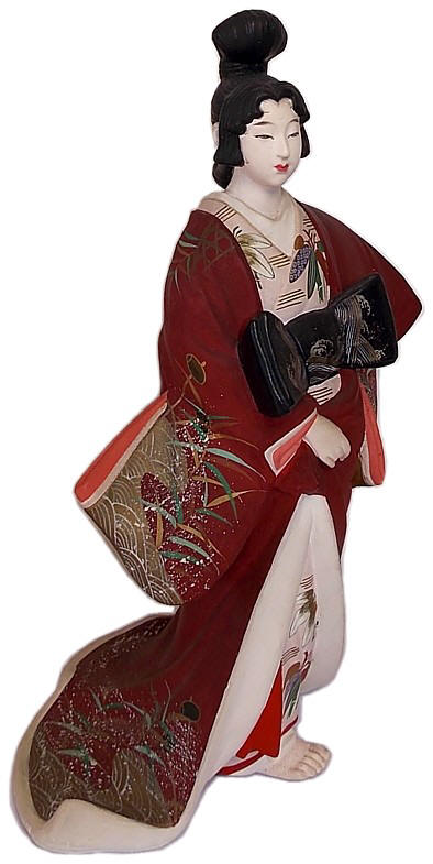 Japanese Noble Lady, Japanese antique Hakata doll