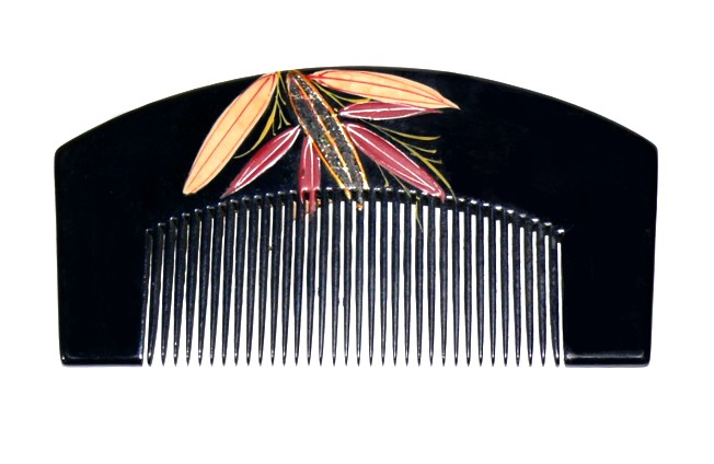 japanese antique wooden hair comb