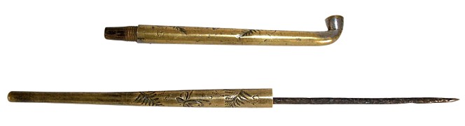 Japanese man's tobacco pipe, Edo period