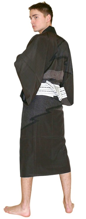 japanese  man kimono and obi belt