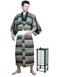 japanese traditional man's kimono, 1950's