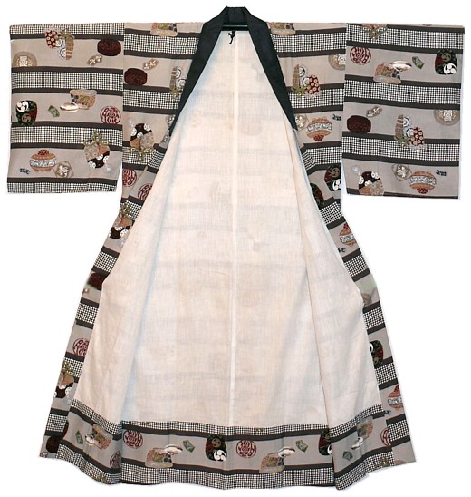 Japanese man's vintage kimono, 1960's. The Japonic Online Stoe