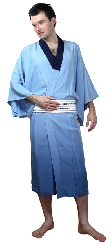 japanese man's silk kimono and obi sash belt. The Black Samurai Online Store