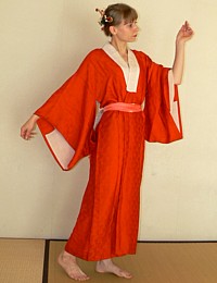 Japanese antique silk under- kimono (juban), 1930's. The Black Samurai Online Store
