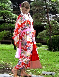Swirl #C 6x55 Vintage Silk Blend Japanese Kimono Fabric Panel Authentic RF12 