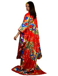 Japanese woman's silk  kimono, 1960's. The Black Samurai Online Store