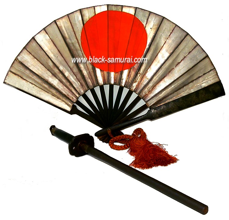 samurai battle fan tessen and kabutowari, Edo period