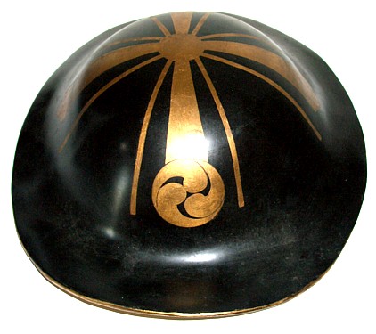 японский антиквариат: головной убор самурая ДЗИНГАСА