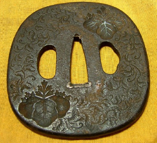 цуба - гарда японского меча, начало эпохи Эдо